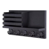 Maxbell Wooden Mail Organizer Hanger Rack Kitchen Porch Wall Mounted Key Holder Hook