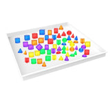 Maxbell 60 Pieces Geometric Solids Geometry Helper 3D Teaching Aids Geometric Shapes