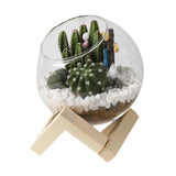 Maxbell Maxbell Glass Plant Pot Floral Ornaments Creative Plant Pot for Outdoor Garden Hotel 10cm