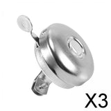 Maxbell 3xBike Bell Cycling Accessories Bicycle Bell for Men Women Mountain Road Bikes Silver