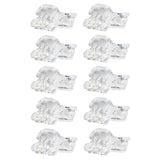 Maxbell 6x20pcs Quick Shoelace Lock Shoe Strings Cord Buckle Toggle Stopper Clear