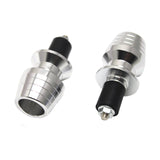 Maxbell Maxbell Motorcycle Aluminum Handle Bar Ends Grips Plugs Vibration Reducing Silver