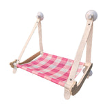 Maxbell Cat Hammock Gift Portable Hammock Perch Window Hanging Nest Cat Window Perch Pink