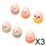 Maxbell 3x6 Pcs Cartoon Mini Highlighters Pens Set Marker Graffi Color Pens for School C