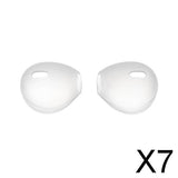 Maxbell 7x1 Pair Silicone Earbuds Eartips Caps Compatible for AirPods  Gray