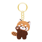 Maxbell Red Panda Keychain Gift Cartoon Creative Cute Hanging for Party Thanksgiving 5cmx5.2cm