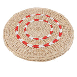 Maxbell 23 cm Natural Straw Round Pouf Tatami Cushion Floor Meditation Yoga Mat