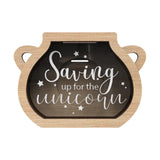 Maxbell Maxbell Money Box Canister Develop Habit Wooden Letter Piggy Bank for Boys and Girls