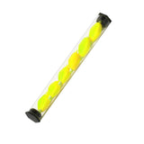 Maxbell 10x6Pcs Tube Float Foam Strike Indicator For Fly Fishing Yellow Plastic Tube