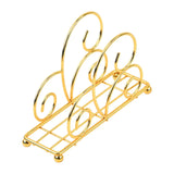 Maxbell Napkin Holder Rack Desktop Sturdy Tissue Storage Decorative Hand Towel Stand Gold
