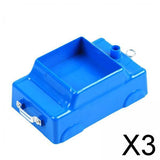 Maxbell 3xBlue Plastic Carriage Car Cart with Pulley Wheels for Physics Force & Motion