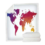 Maxbell Sherpa Fleece Throw Blanket Plush Sofa Blanket for Kids Adults Red