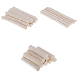 Maxbell 30Pieces Balsa Wood Round Sticks 11mm Diameter for Woodworking Supply Crafts