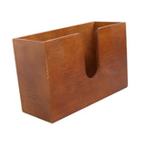 Maxbell Tissue Box Cover Restroom Tissue Box Holder Wall Mounted Toilet Paper Holder brown