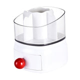 Maxbell Make-up Brushes Holder Utility Jewellery Box for Perfume Countertop Bathroom White