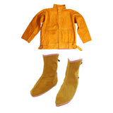 Maxbell Welders Welding Jacket and Shoes Protective Clothing Suit Flame-Resistant