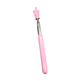 Maxbell Telescopic Teacher Pointer Portable Hand Pointer for Conference Presentation Rubber Cover Pink