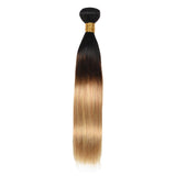 Maxbell Maxbell 100% Virgin Brazilian Ombre Straight Hair Human Hair Extension Weave 1Bundle