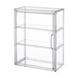 Maxbell Figurine Display Case Portable Figures Storage Box for Tabletop Home Bedroom Style F