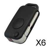 Maxbell 6x1 Button Uncut Smart Flip Folding Remote Key Case Shell for