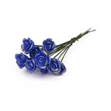Maxbell Lot of 10pcs Blue Rose 1/12 Dollhouse Miniature Clay flower