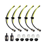 Maxbell 17x Universal Grass Trimmer Fuels Lines with Filter for Garden Machine Mower