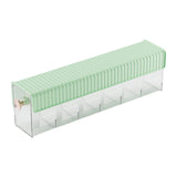 Maxbell Wall Mount Drawer Storage Box 6 Grids Transparent for Belts Panties Lingerie Green