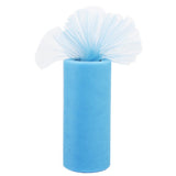 Maxbell Mutil 6" x 25 yard Tulle Roll Spool Tutu Wedding Decor Bow Lake Blue