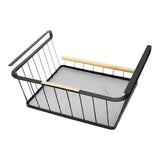 Maxbell Under Cabinet Shelf Basket Portable Hanging Basket for Wardrobe Desk Kitchen