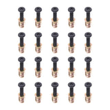 Maxbell 20Pcs Screw Nut Set for Furniture Repair Easy to Install Sturdy Carbon Steel