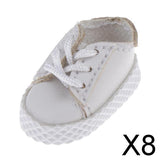 8xFashion 1:12 Scale BJD Doll Snakers for OB11 BJD Doll Accs Easy to Wear Red