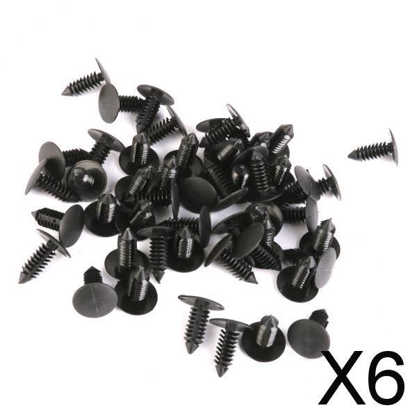 Maxbell 6xNylon Tree Type Push Rivet Car Retainer Clip for GM 1595864 1605396 50Pcs