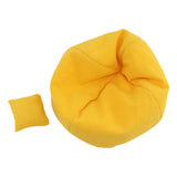Miniature Sofa with Pillow Gifts Decor Micro Landscape Living Room Furniture Yellow