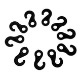 Maxbell Maxbell 10 Pcs Plastic Shock Bungee Cord Karabiner Hook Elastic Cord Rope End Buckle