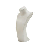 Maxbell Necklace Bust Display Stand Home Organization Shop Necklace Mannequin Holder 14cmx7cmx27cm White