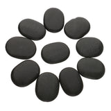 11 Pieces Massage Stone Natural   Basalt Hot Rock for Spa Gua Sha