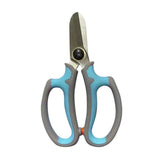 Maxbell Gardening Scissors Professional Floral Scissors for Fruits Picking Home Yard Blue Gray