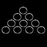 Maxbell 20 Nickle Plated Metal Binder Rings Key Ring Scrapbook Craft Findings 20mm &30mm