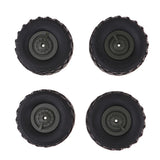 Maxbell 4pcs Rubber Tire Tyres with Wheels for WPL 1/16 Scale Army Truck Spare Parts - Aladdin Shoppers