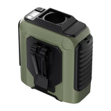 Maxbell Waist Fan 100 Gears Flashlight Cooling Fan for Backpacking Courier Farm Work Green