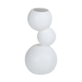 Maxbell Ceramic Flower Vase Modern Elegant Artistic Vase for Dinner Table Party Desk S white