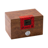Maxbell Wooden Tea Storage Box Unique Ornament Tea Packaging Box for Candy Desk Nuts 23.6cmx16cmx15cm
