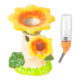 Maxbell Hamster Water Bottle Water Dispenser Sunflower for Small Animals Mice Gerbil