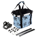 Maxbell Maxbell Foldable Bike Basket Storage Shopping Picnic Pet Bag with Handle Blue