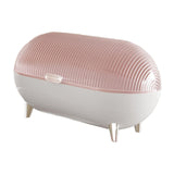 Maxbell Desktop Storage Box Clear Modern Jewelry Tray for Shelf Entrance Living Room pink