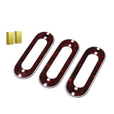 Maxbell 3Pieces Pickup Frame Mounting Ring+2Pieces Humbucker Pickup Cover for Guitar