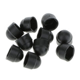 Maxbell 6x10pcs M6 Black Dome Bolt Nut Protection Caps Cover Hexagon Screws M8x13mm