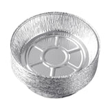 Maxbell 10x Aluminum Foil Dishes Round Tin Foil Bakeware for Buffet Cooking Catering Dish Diameter 11.5cm
