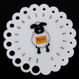 Maxbell 20xKnitting Knit Needle Gauge Ruler Measure