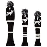 Maxbell Maxbell 3pcs Golf Wood Headcover Durable Elk Pattern Driver Protect Guard Parts